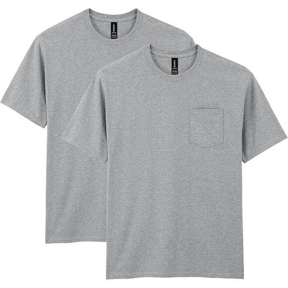Gildan Other - 2 Gildan Mens 2XL Softstyle Cotton Blend Heather Short Sleeve Crew Neck T Shirt